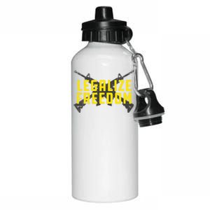 Legalize Freedom Libertarian Argift15 Gun Rights 2nd Adt Gift Aluminum Water Bottle