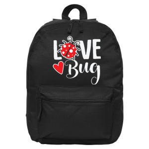 Ladybug Funny Love Bug 16 in Basic Backpack