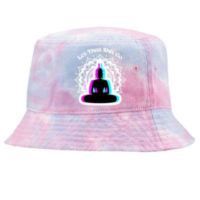 Lotus Flower Let That Shi!t Go Buddha Gift Tie-Dyed Bucket Hat