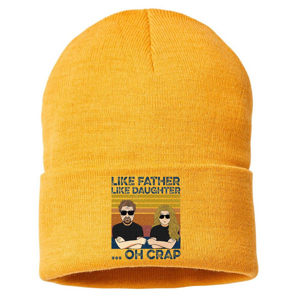 Like Father Like Daughter Oh Crap Sustainable Knit Beanie