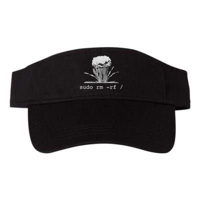 Linux Funny Linux Gift Command Sudo RM RF Valucap Bio-Washed Visor