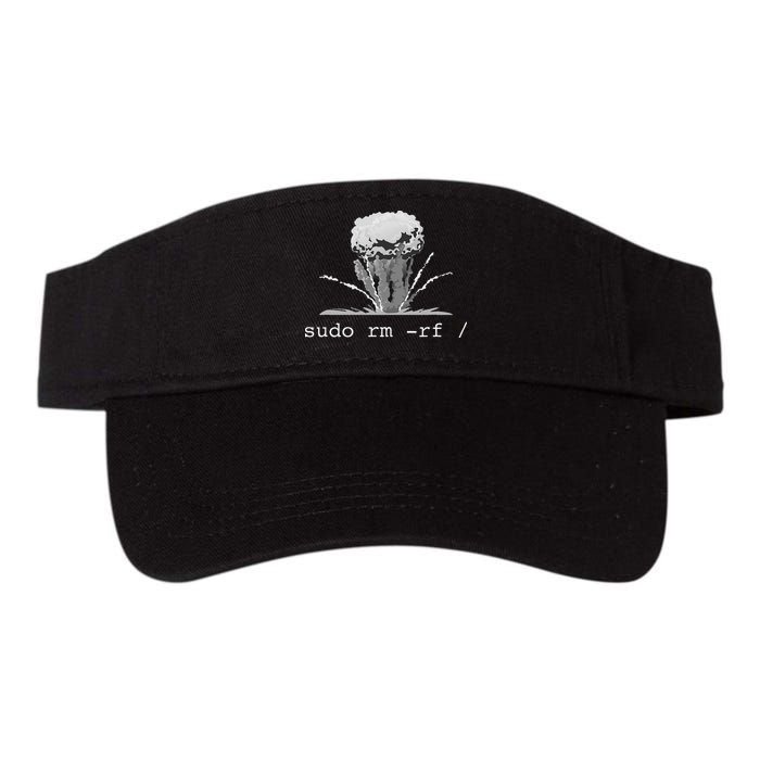 Linux Funny Linux Gift Command Sudo RM RF Valucap Bio-Washed Visor