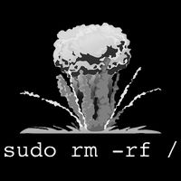 Linux Funny Linux Gift Command Sudo RM RF Wool Snapback Cap