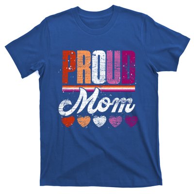 Lesbian Flag Lgbtq Pride Month Proud Mom Queer Equality Lgbt Gift T-Shirt