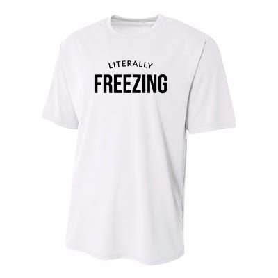 Literally Freezing Youth Performance Sprint T-Shirt