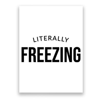 Literally Freezing Poster