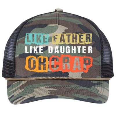 Like Father Like Daughter Oh Crap Retro Rope Trucker Hat Cap