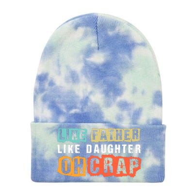 Like Father Like Daughter Oh Crap Tie Dye 12in Knit Beanie