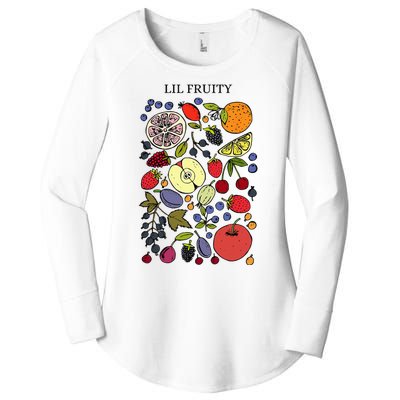 Lil Fruity LGBTQ Fruits Subtle Lesbian LGBTQ Pride Month Women's Perfect Tri Tunic Long Sleeve Shirt