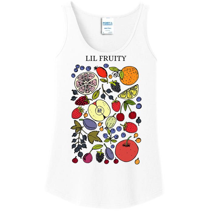 Lil Fruity LGBTQ Fruits Subtle Lesbian LGBTQ Pride Month Ladies Essential Tank