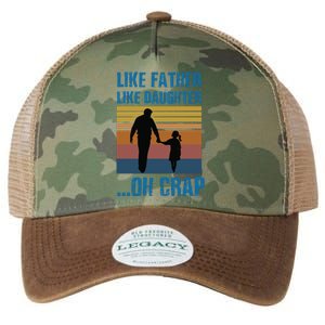 Like Father Like Daughter Oh Crap Funny Gift Legacy Tie Dye Trucker Hat