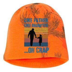 Like Father Like Daughter Oh Crap Funny Gift Kati - Camo Knit Beanie