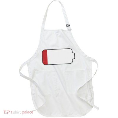 Lilith's Funny Low Battery The Owl Lover Full-Length Apron With Pockets