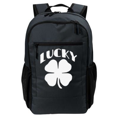 LUCKY Four Leaf Clover Saint Patrick's Day Special Edition Daily Commute Backpack