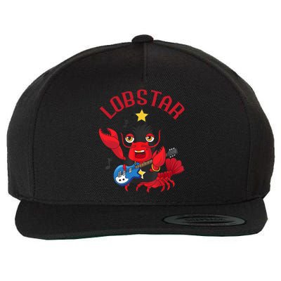 Lobstar Funny Lobster Pun Gift Wool Snapback Cap