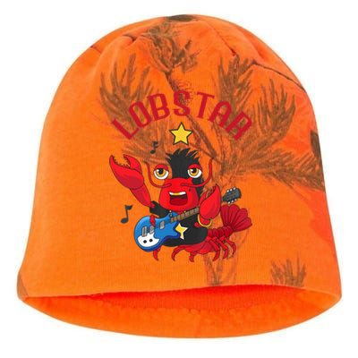 Lobstar Funny Lobster Pun Gift Kati - Camo Knit Beanie