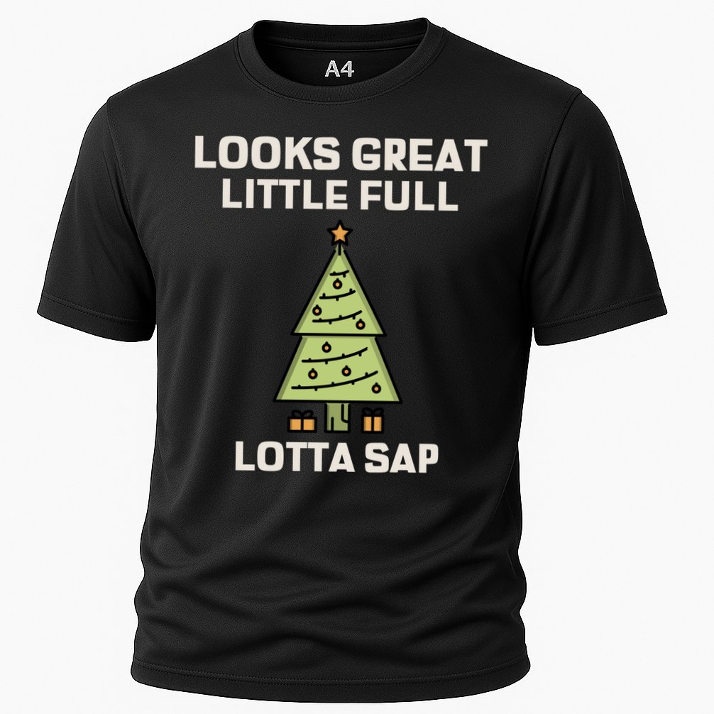 Little Full Lotta Sap Gift Christmas Vacation Funny Xmas Funny Gift Cooling Performance Crew T-Shirt