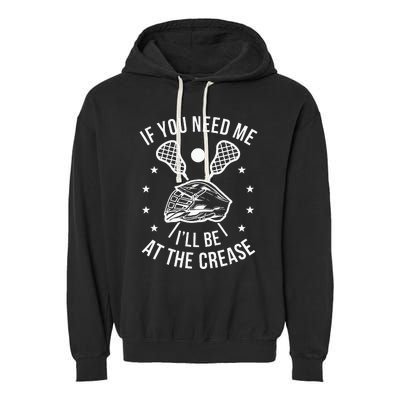 Lacrosse Funny Lax Player Goalie Garment-Dyed Fleece Hoodie