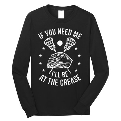 Lacrosse Funny Lax Player Goalie Long Sleeve Shirt