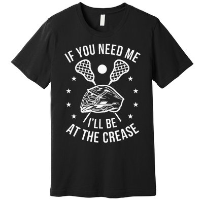 Lacrosse Funny Lax Player Goalie Premium T-Shirt