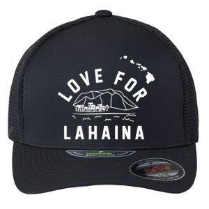 Love For Lahaina Strong Hawaii Flexfit Unipanel Trucker Cap