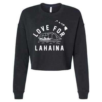 Love For Lahaina Strong Hawaii Cropped Pullover Crew