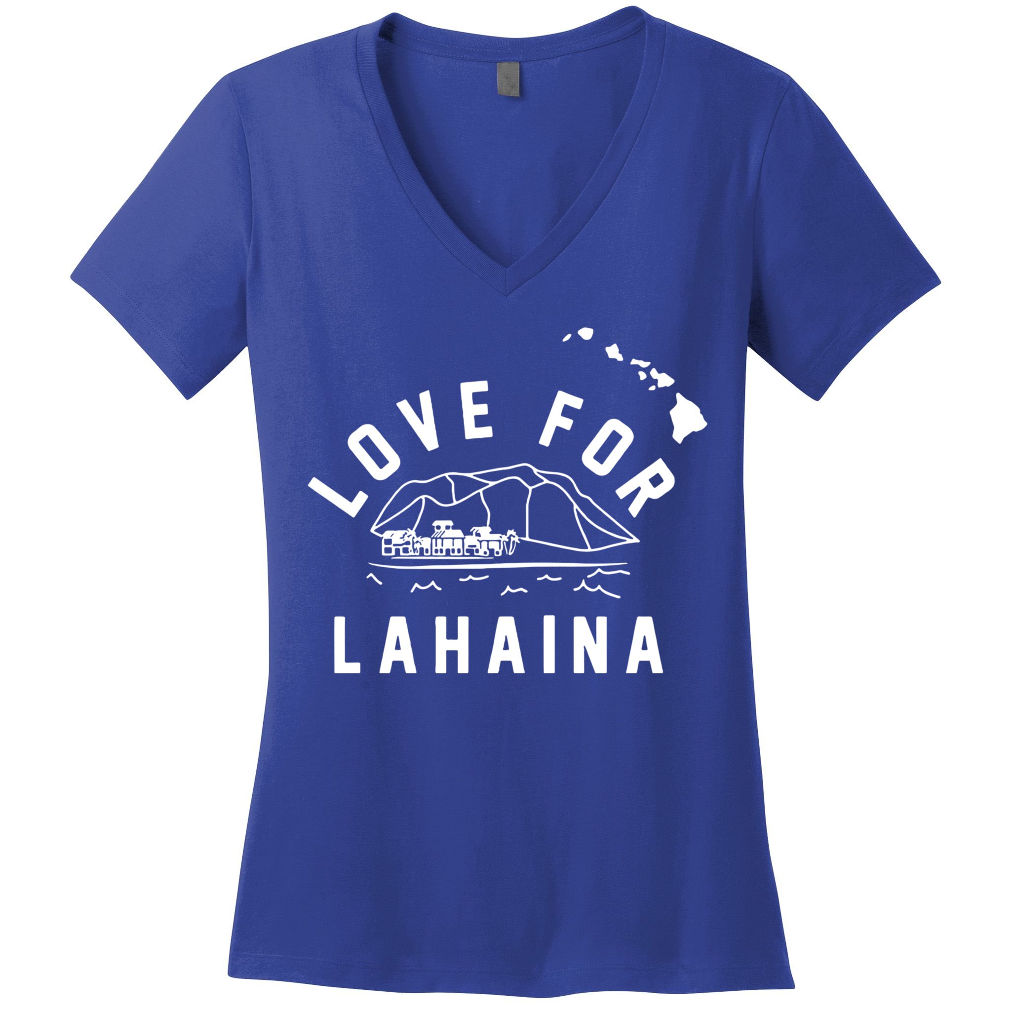 Love For Lahaina Strong Hawaii Women's V-Neck T-Shirt