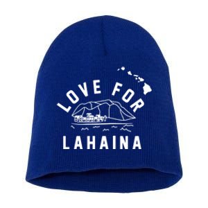 Love For Lahaina Strong Hawaii Short Acrylic Beanie