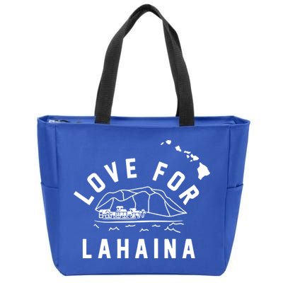 Love For Lahaina Strong Hawaii Zip Tote Bag