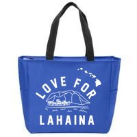 Love For Lahaina Strong Hawaii Zip Tote Bag