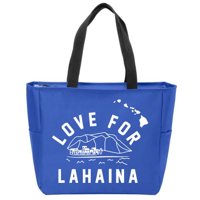 Love For Lahaina Strong Hawaii Zip Tote Bag