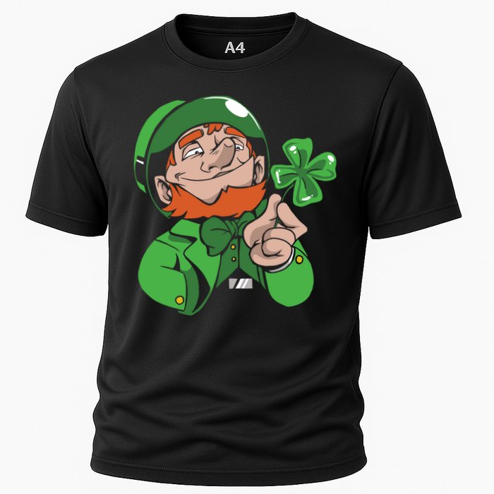 Leprechaun Four Leaf Cooling Performance Crew T-Shirt