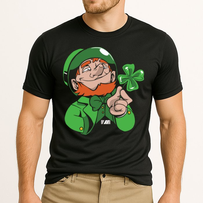 Leprechaun Four Leaf Cooling Performance Crew T-Shirt