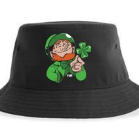 Leprechaun Four Leaf Sustainable Bucket Hat