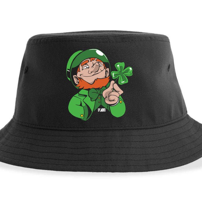 Leprechaun Four Leaf Sustainable Bucket Hat