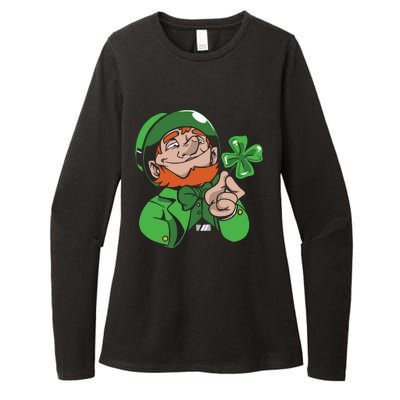 Leprechaun Four Leaf Womens CVC Long Sleeve Shirt