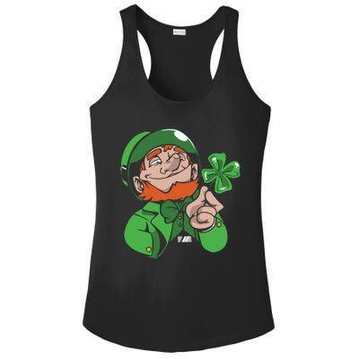 Leprechaun Four Leaf Ladies PosiCharge Competitor Racerback Tank