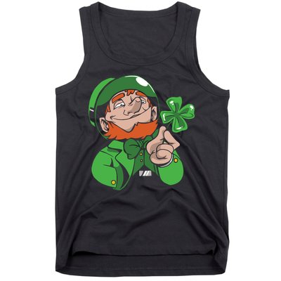 Leprechaun Four Leaf Tank Top