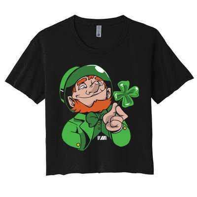 Leprechaun Four Leaf Crop Top