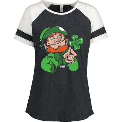 Leprechaun Four Leaf Enza Ladies Jersey Colorblock Tee