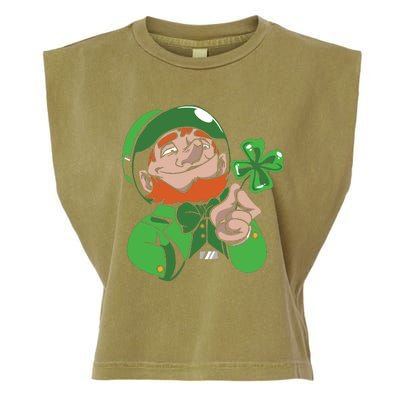 Leprechaun Four Leaf Garment-Dyed Women's Muscle Tee