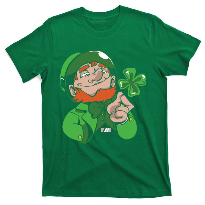 Leprechaun Four Leaf T-Shirt