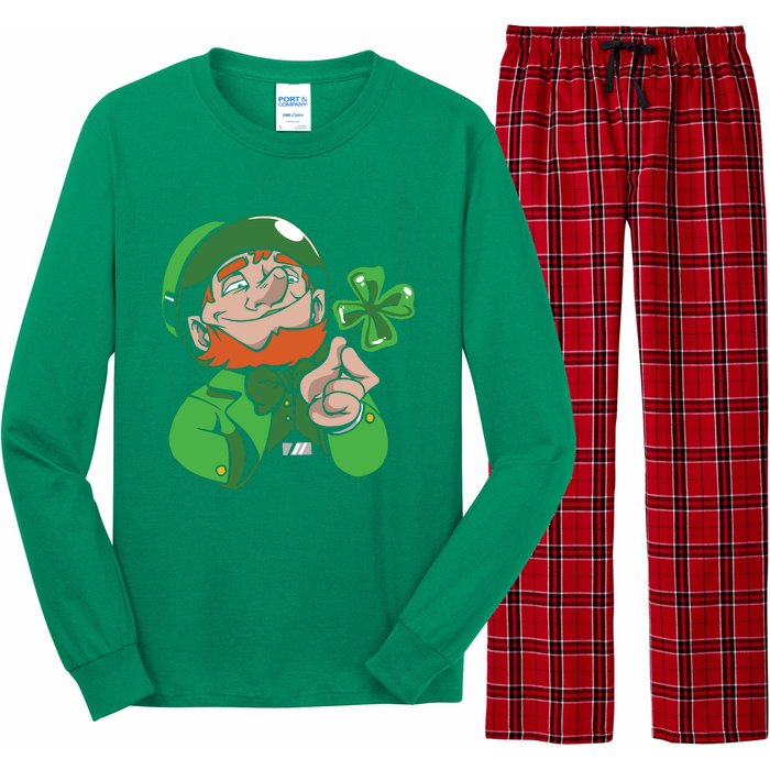 Leprechaun Four Leaf Long Sleeve Pajama Set