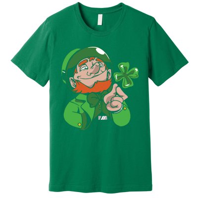 Leprechaun Four Leaf Premium T-Shirt