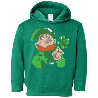 Leprechaun Four Leaf Toddler Hoodie