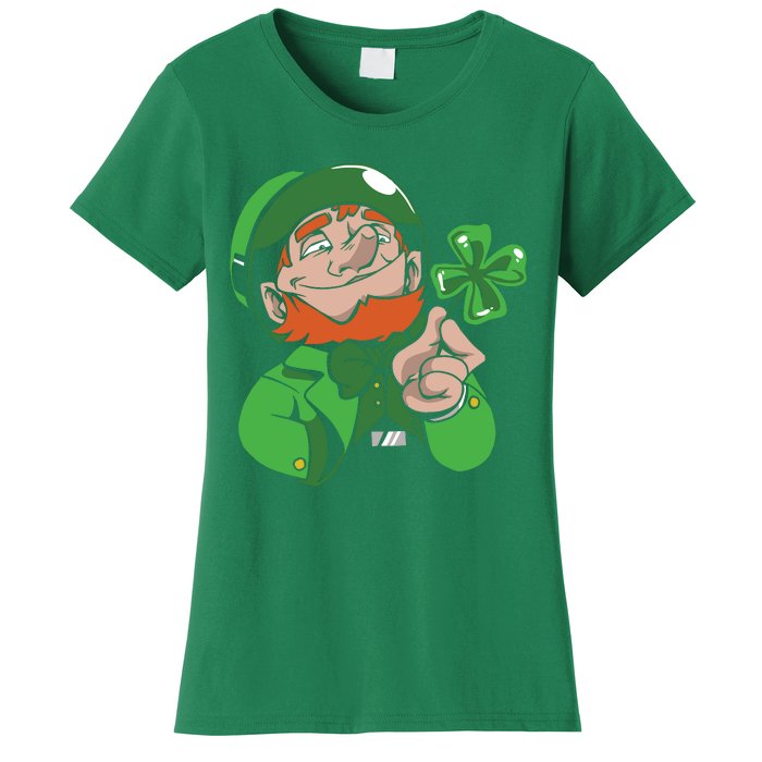 Leprechaun Four Leaf Women's T-Shirt