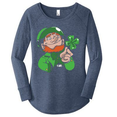 Leprechaun Four Leaf Women's Perfect Tri Tunic Long Sleeve Shirt