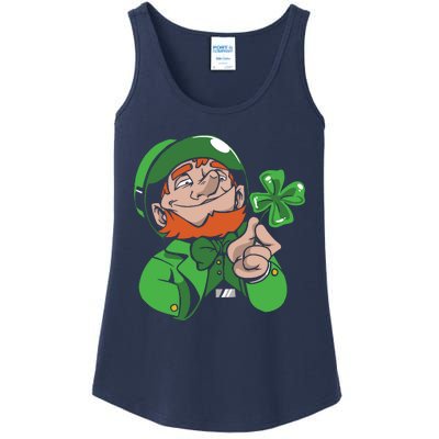 Leprechaun Four Leaf Ladies Essential Tank