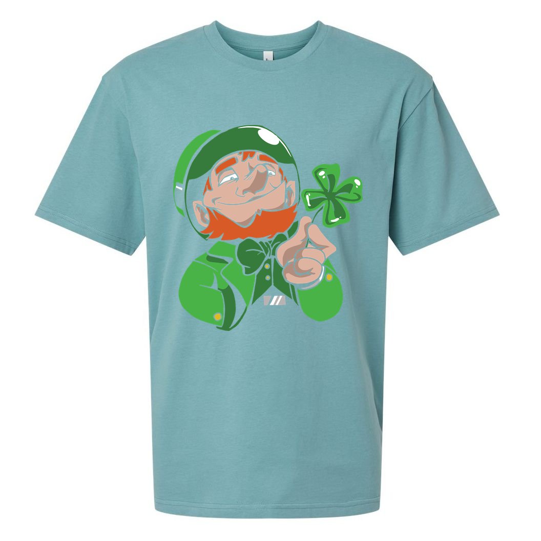 Leprechaun Four Leaf Sueded Cloud Jersey T-Shirt
