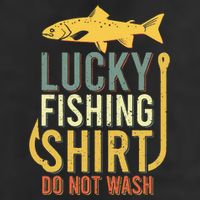 Lucky Fishing 7 Panel Mesh Trucker Snapback Hat